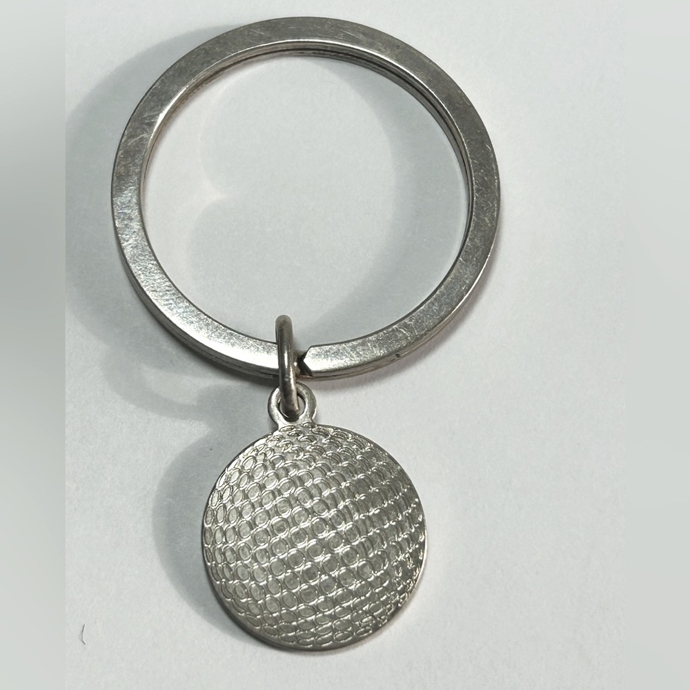Signed Sterling Silver 925 Keychain Golf Ball Design Arrow Logo Artisan